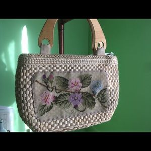 Vintage Woven Tapestry Handbag
